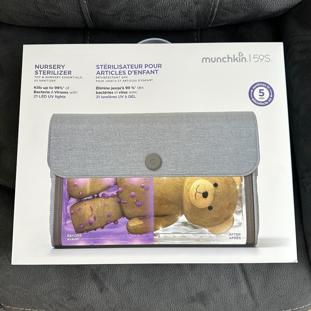 NWT Munchkin 59S LED Nursery Sterilizer